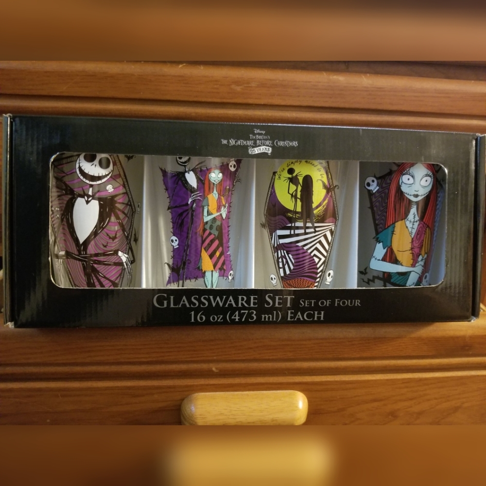 Nightmare Before Christmas collectors Glasses